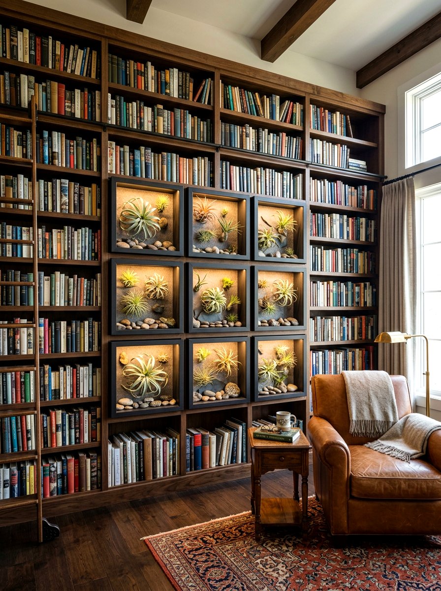 Shadow Box Display - 25 Spring Air Plant Display Ideas