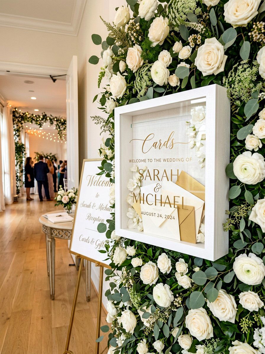 Shadow Box Wedding Card Holder - 25 Spring Wedding Card Box Ideas