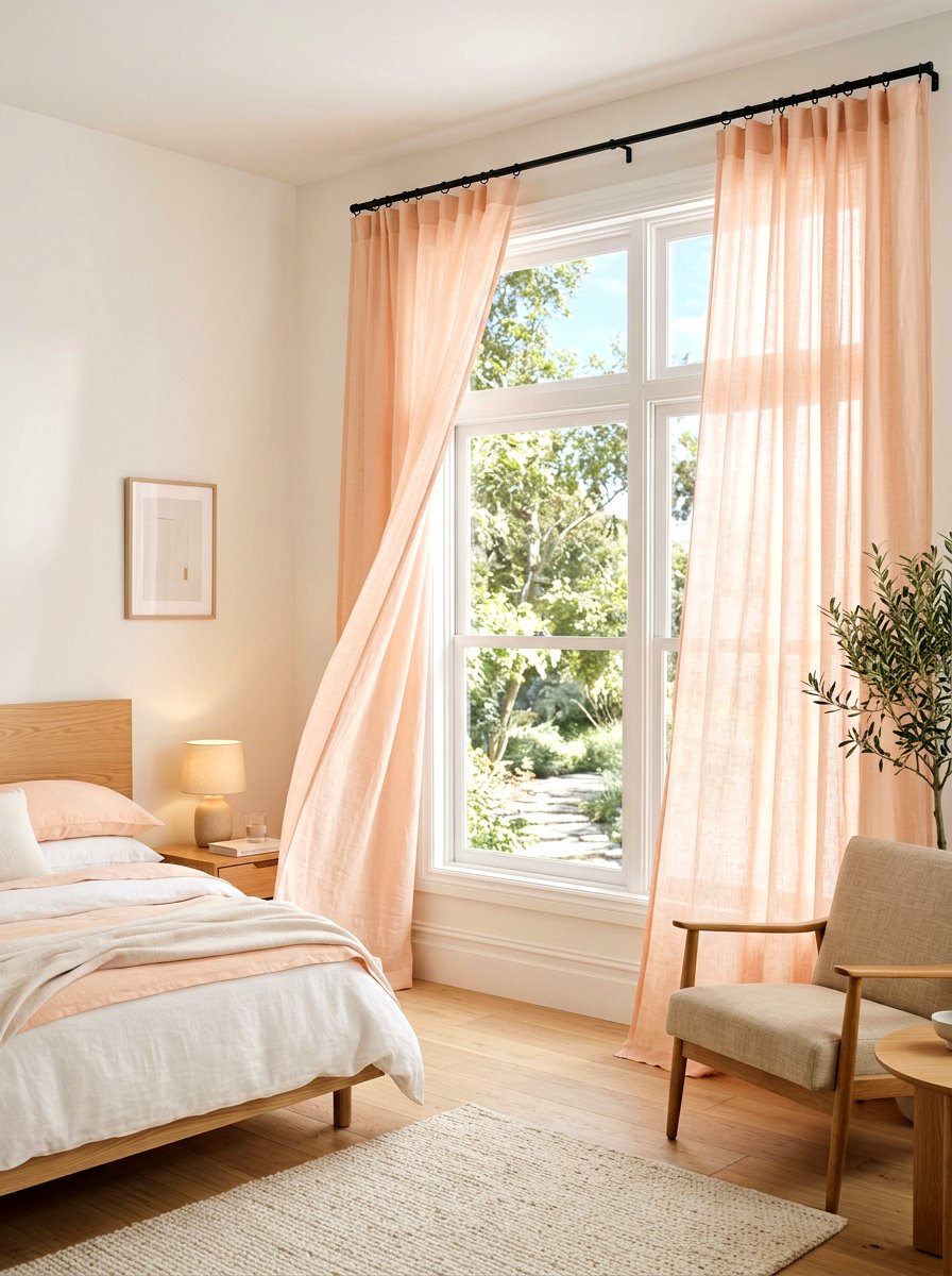 Sheer Linen Curtain - 25 Spring Window Display Ideas