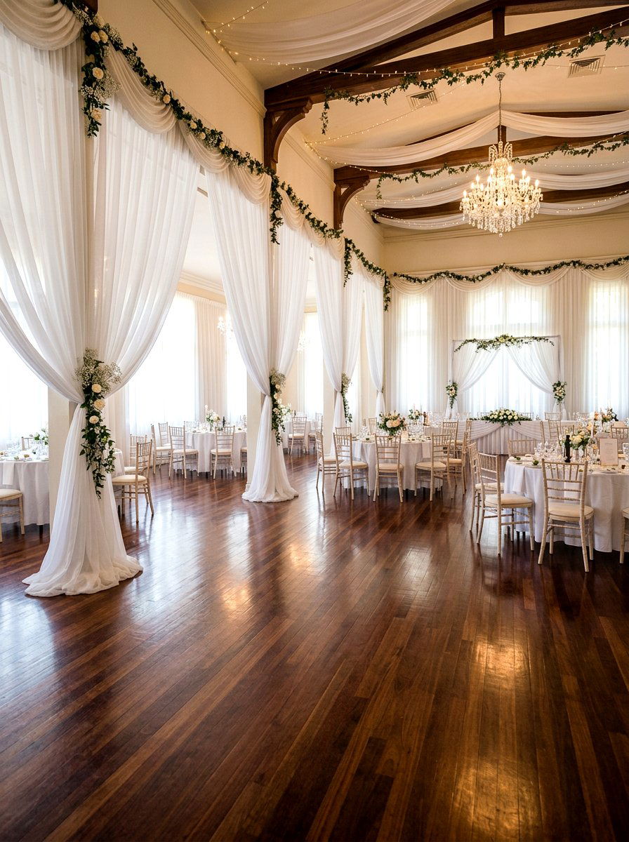 Sheer Voile Curtain - 25 Spring Backdrop Ideas