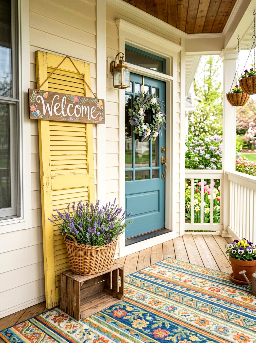 Shutter Front Porch - 25 Spring Shutter Decor Ideas
