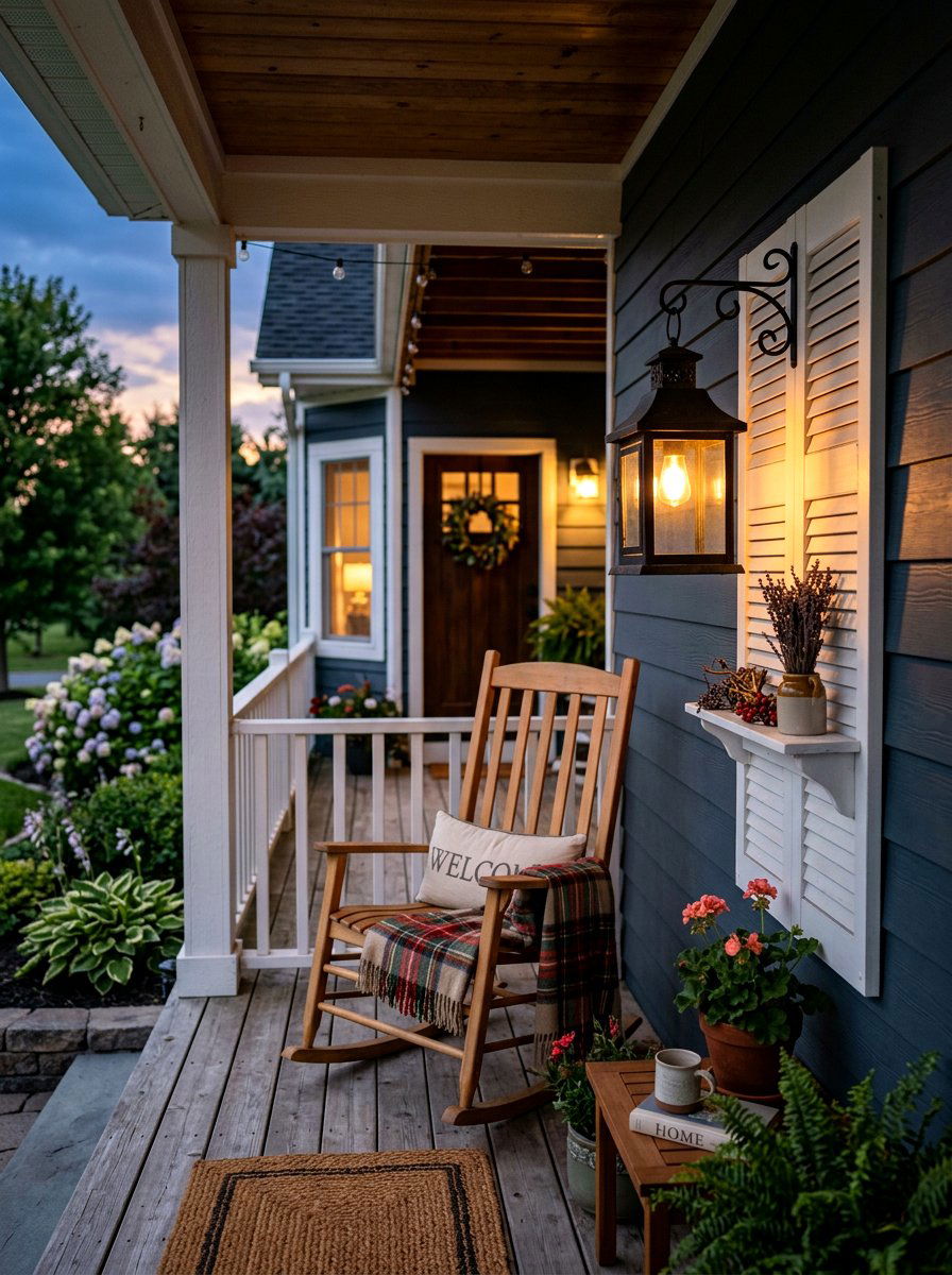 Shutter Lantern Hanger - 25 Spring Shutter Decor Ideas