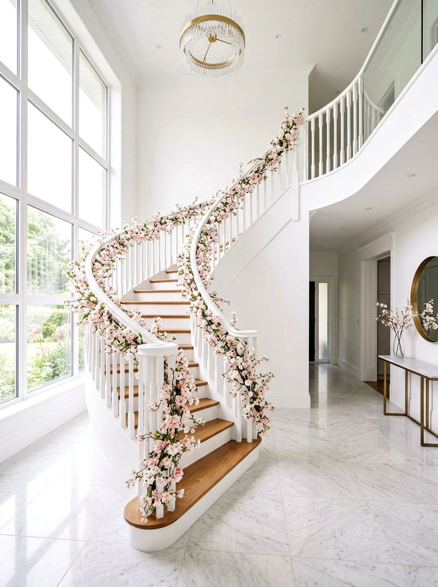 Silk Cherry Blossom - 25 Spring Garland Ideas