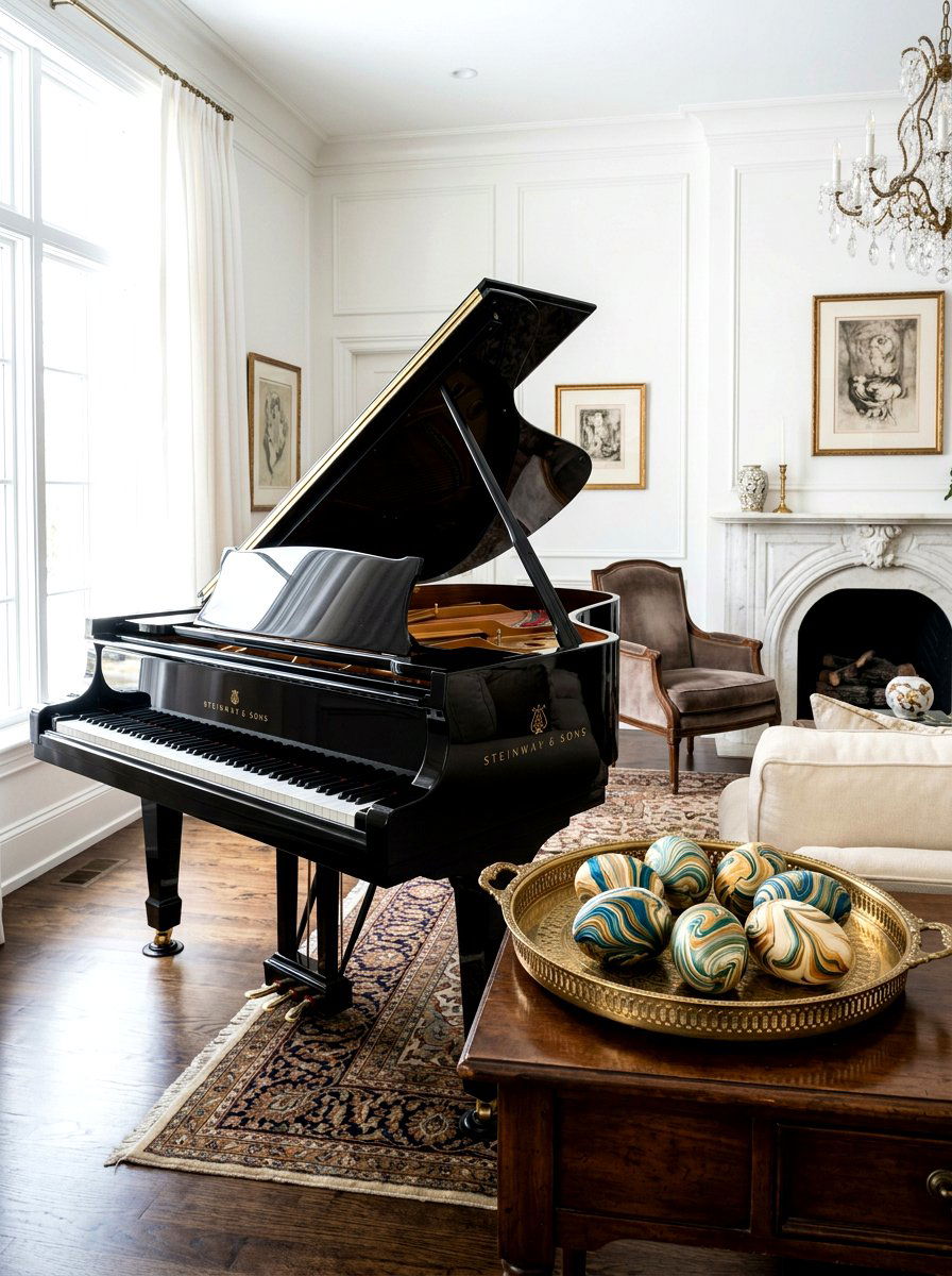 Silk marbled eggs - 25 Spring Decorative Egg Ideas