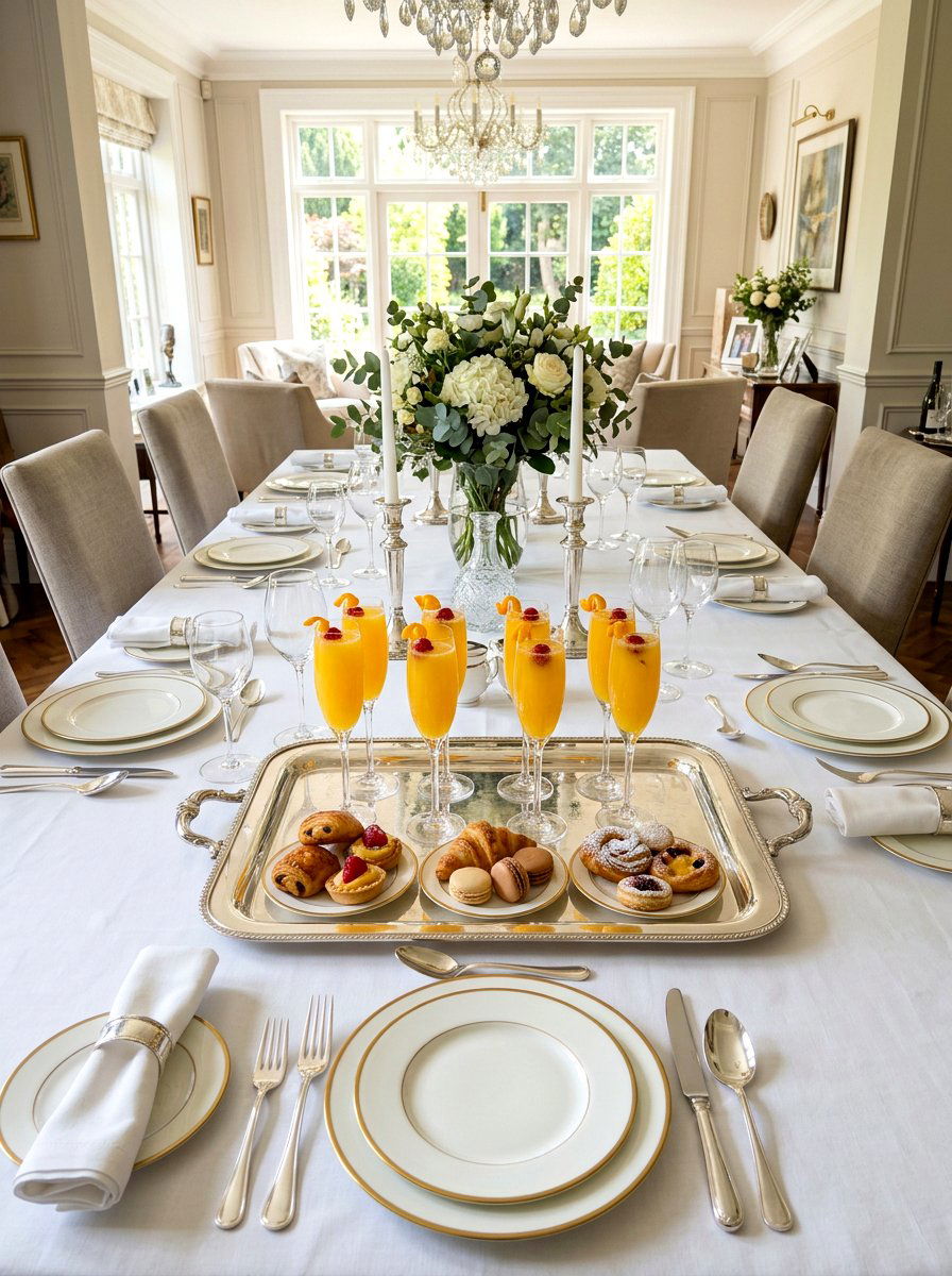 Silver Brunch Serving Tray - 25 Spring Serving Tray Ideas