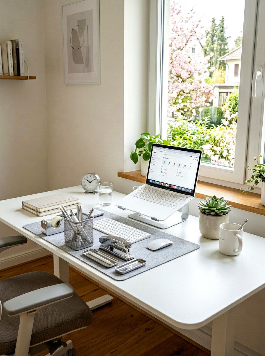 Silver Desk Accessory - 25 Spring Silver Accent Decor Ideas