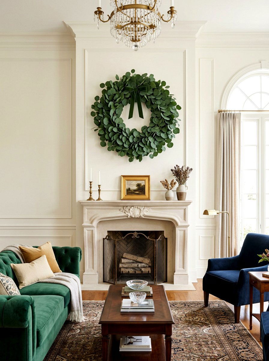 Silver Dollar Eucalyptus Wreath - 25 Spring Eucalyptus Wreath Ideas