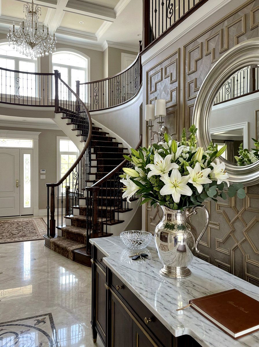 Silver Pitcher with Lilies - 25 Spring Pitcher Flower Ideas