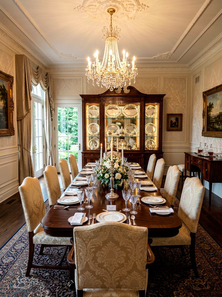 Silver Serving Platters - 25 Spring Curio Cabinet Ideas