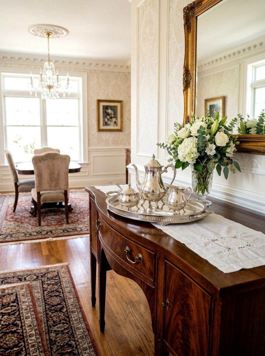 Silver Tea Service - 25 Spring High Tea Decor Ideas