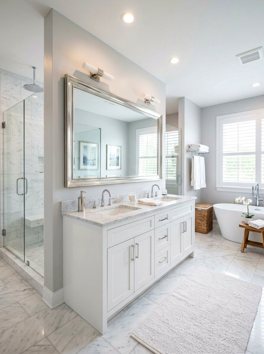 Silver Vanity Mirror - 25 Spring Silver Accent Decor Ideas