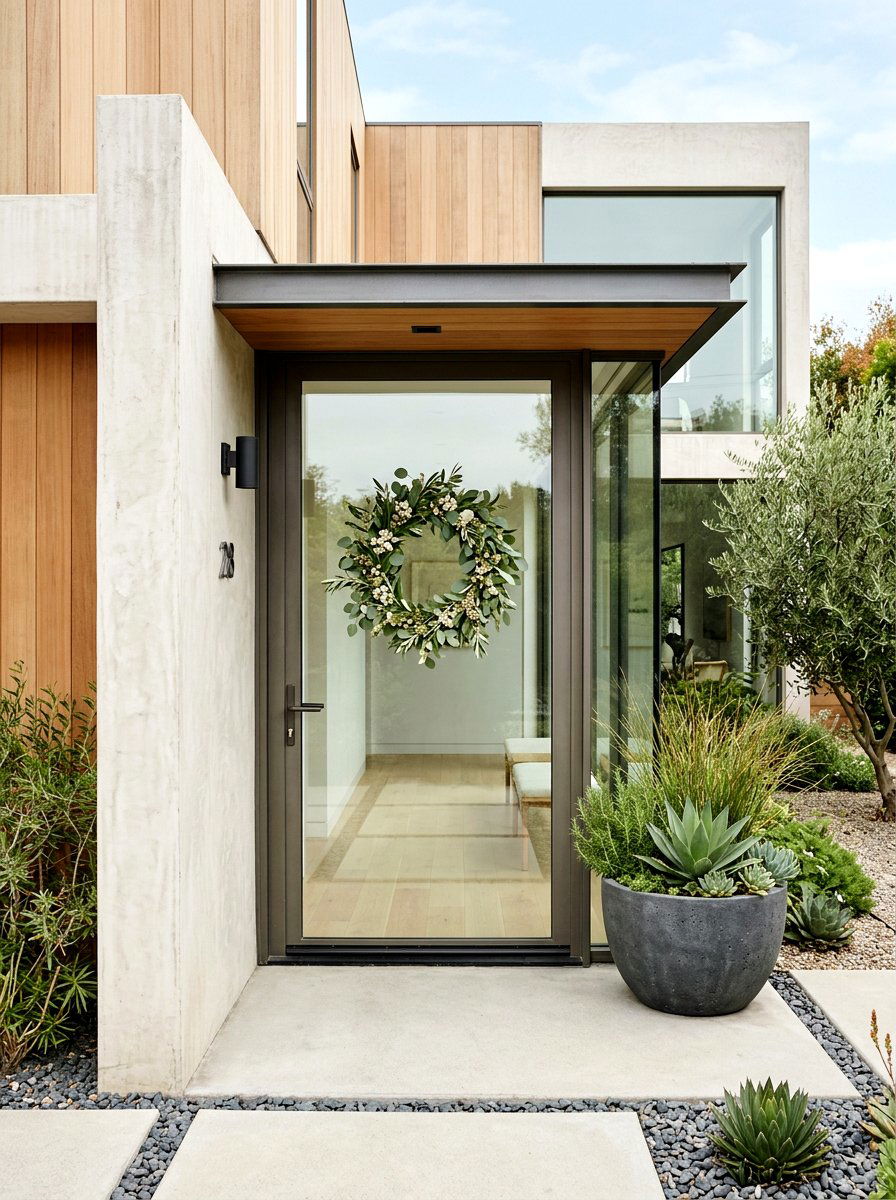 Simple Greenery Wreath - 25 Spring Wildflower Wreath Ideas