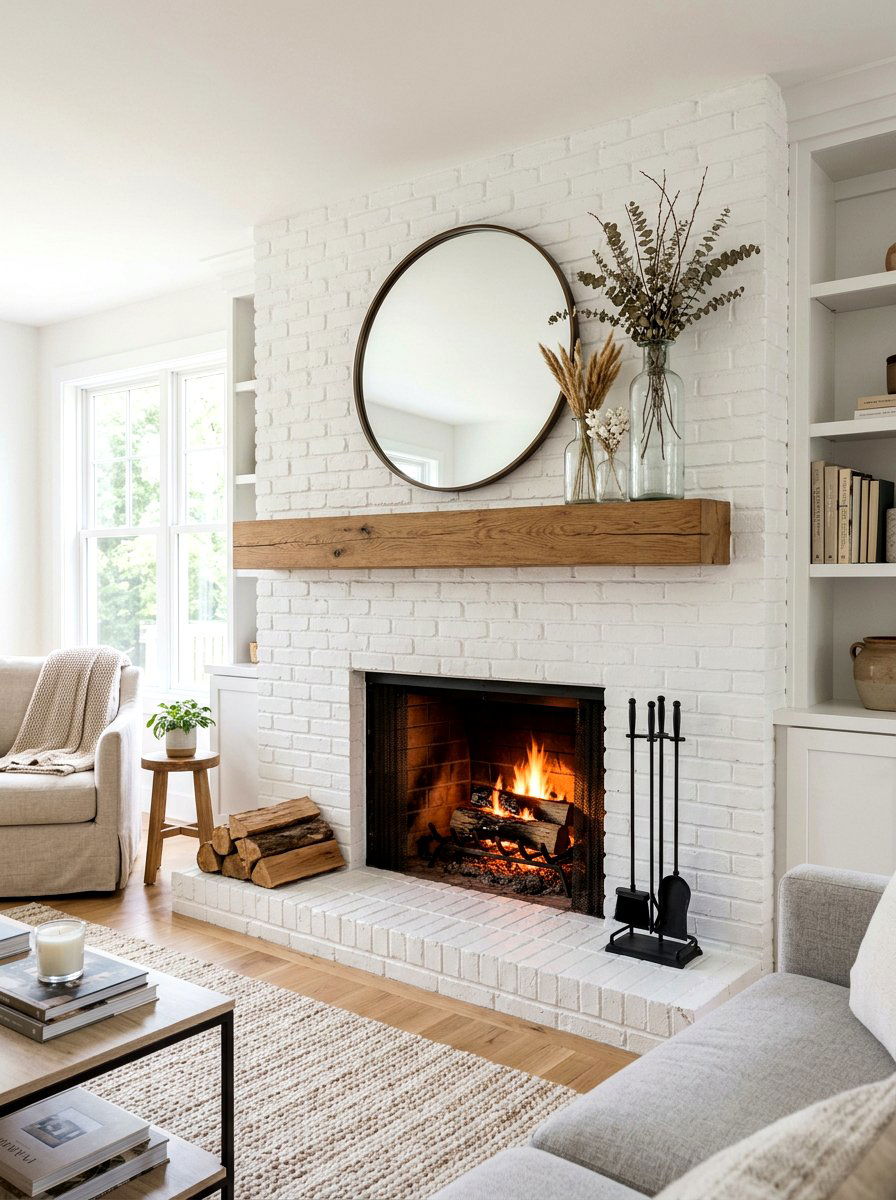 Simple Mantel Decor - 25 Spring Real Estate Staging Ideas