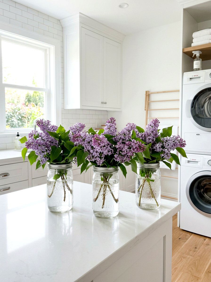 Simple Mason Jar Lilac - 25 Spring Lilac Arrangement Ideas