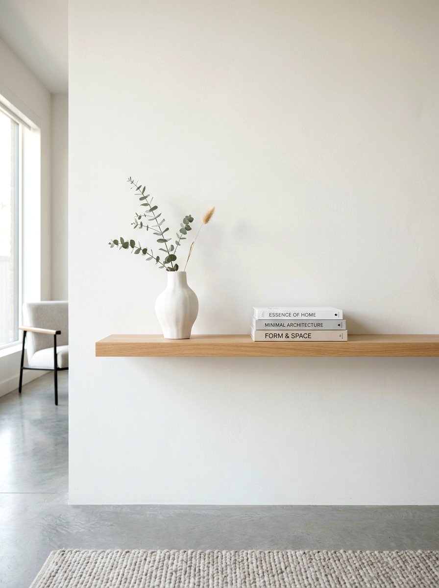 Simple Minimalist Display - 25 Spring Bookshelf Styling Ideas