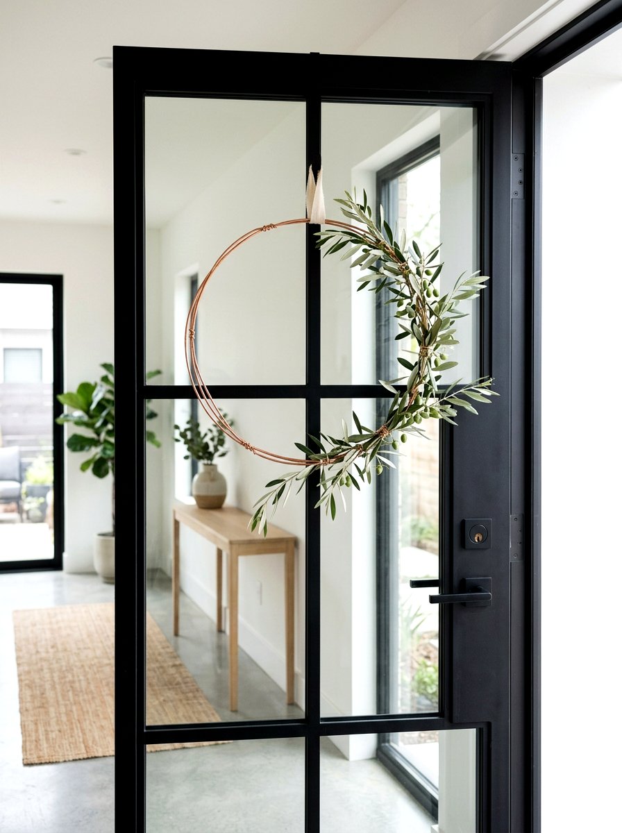 Simple Wire Spring Wreath - 25 Spring Floral Wreath Ideas