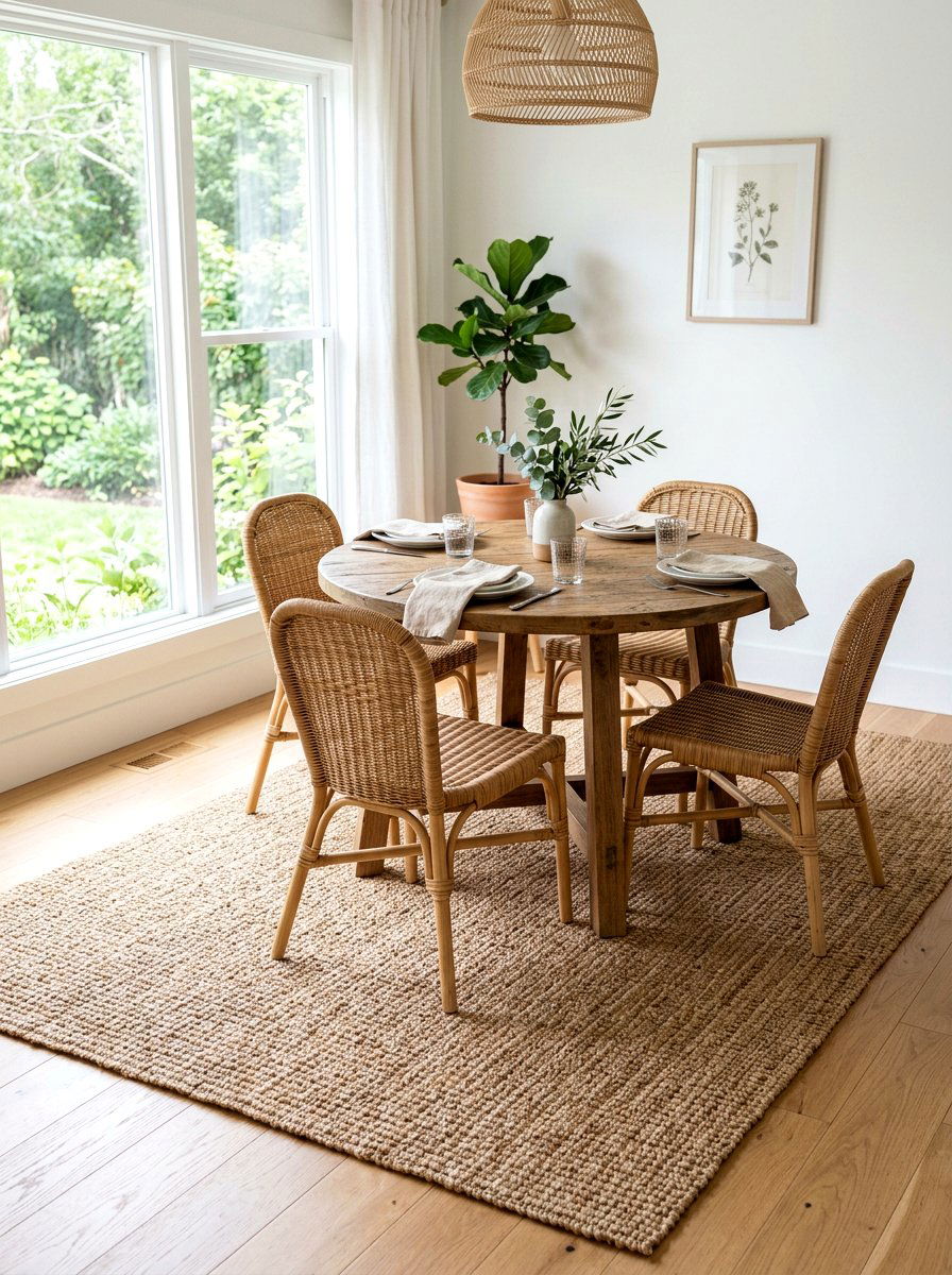 Sisal area rug - 25 Spring Lake House Decor Ideas