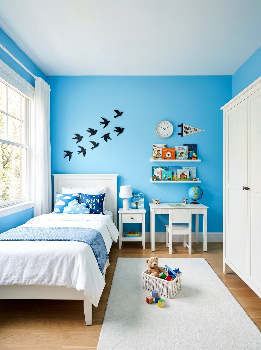 Sky Blue Boys Room - 25 Spring Boy Room Decor Ideas