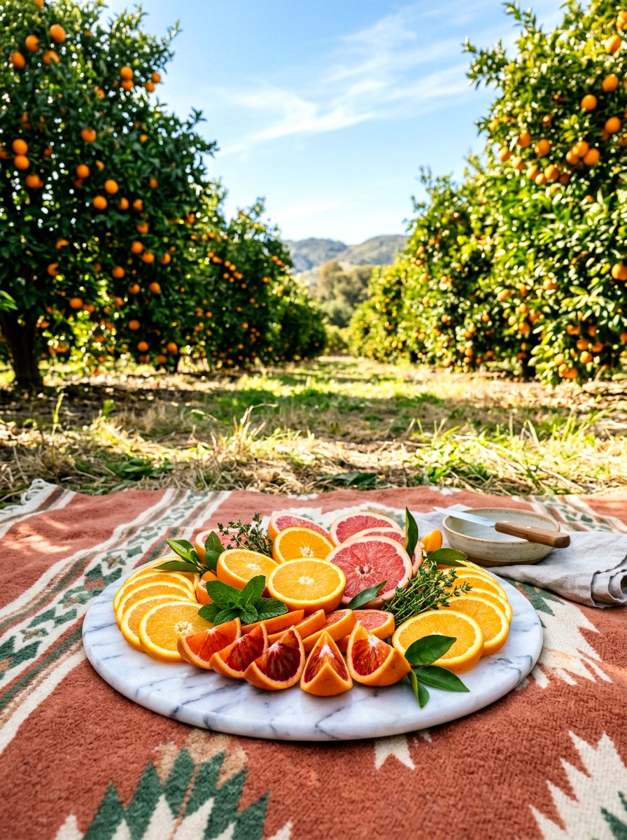 Sliced Citrus Fruit Display - 25 Spring Picnic Decor Ideas