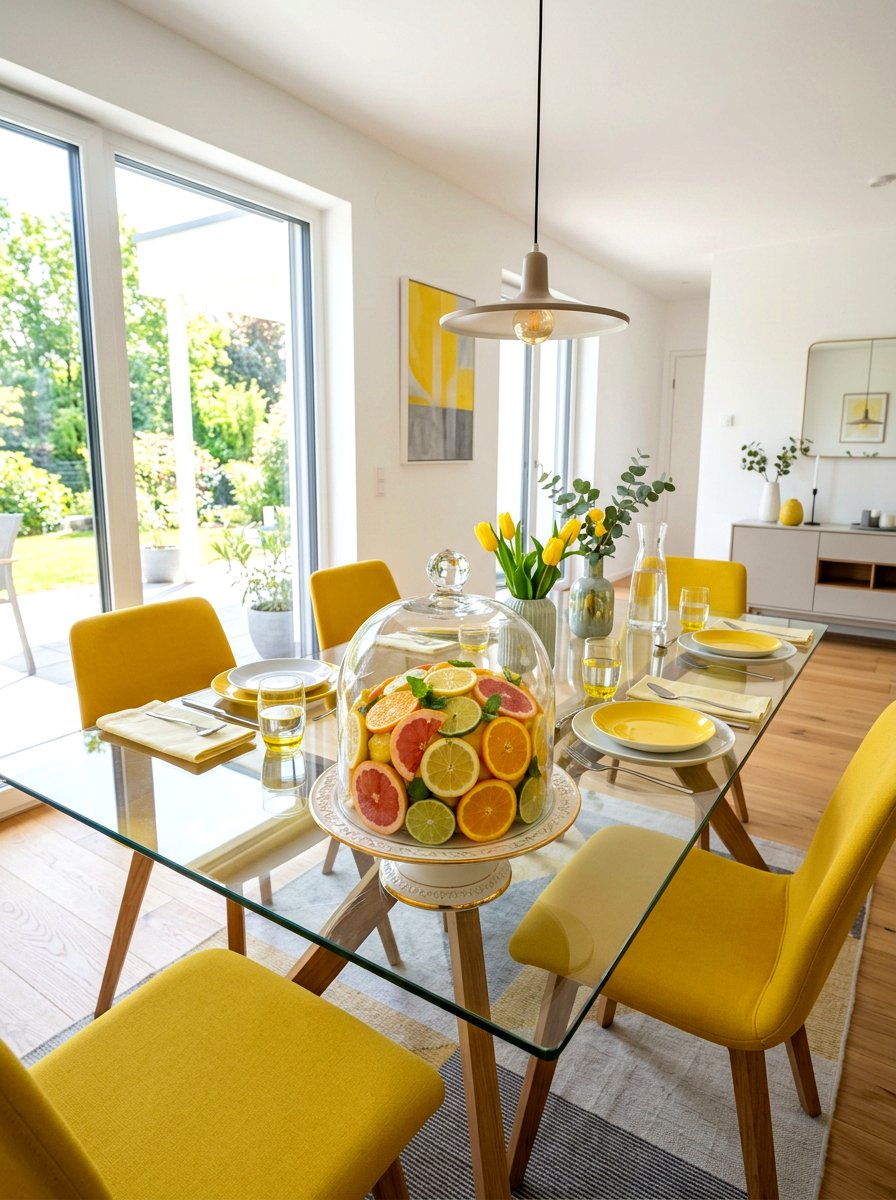 Sliced Citrus Fruits - 25 Spring Glass Cloche Ideas