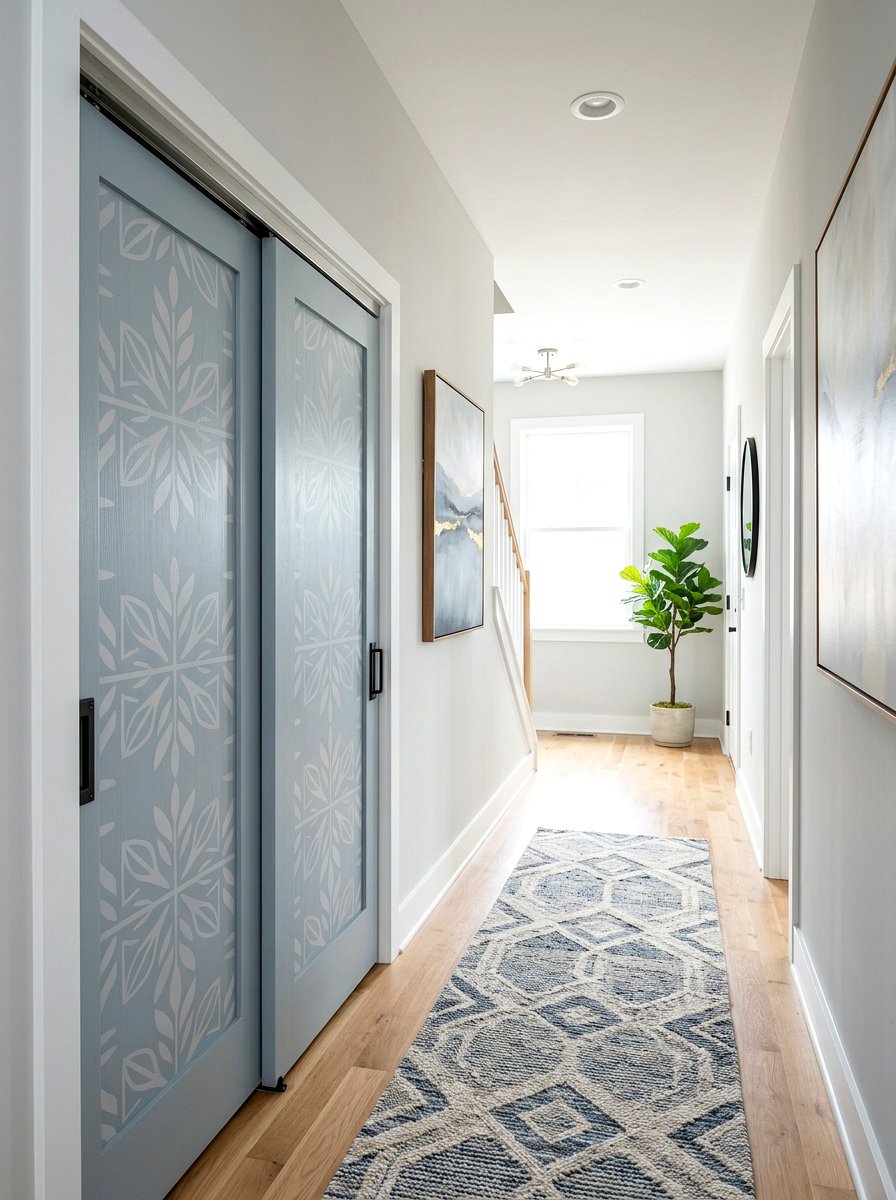 Sliding Closet Door Stencil - 25 Spring Stencil Decor Ideas