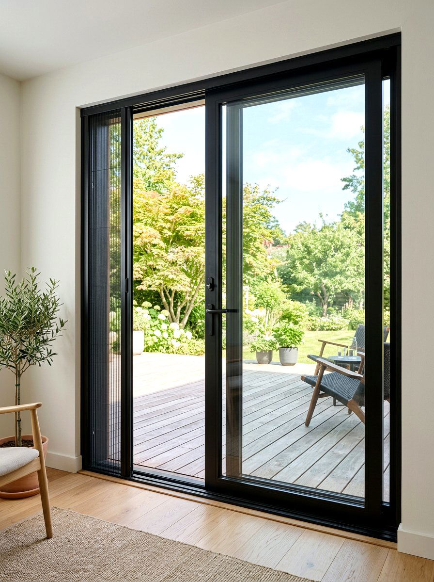 Sliding Door Screen - 25 Spring Patio Door Decor Ideas