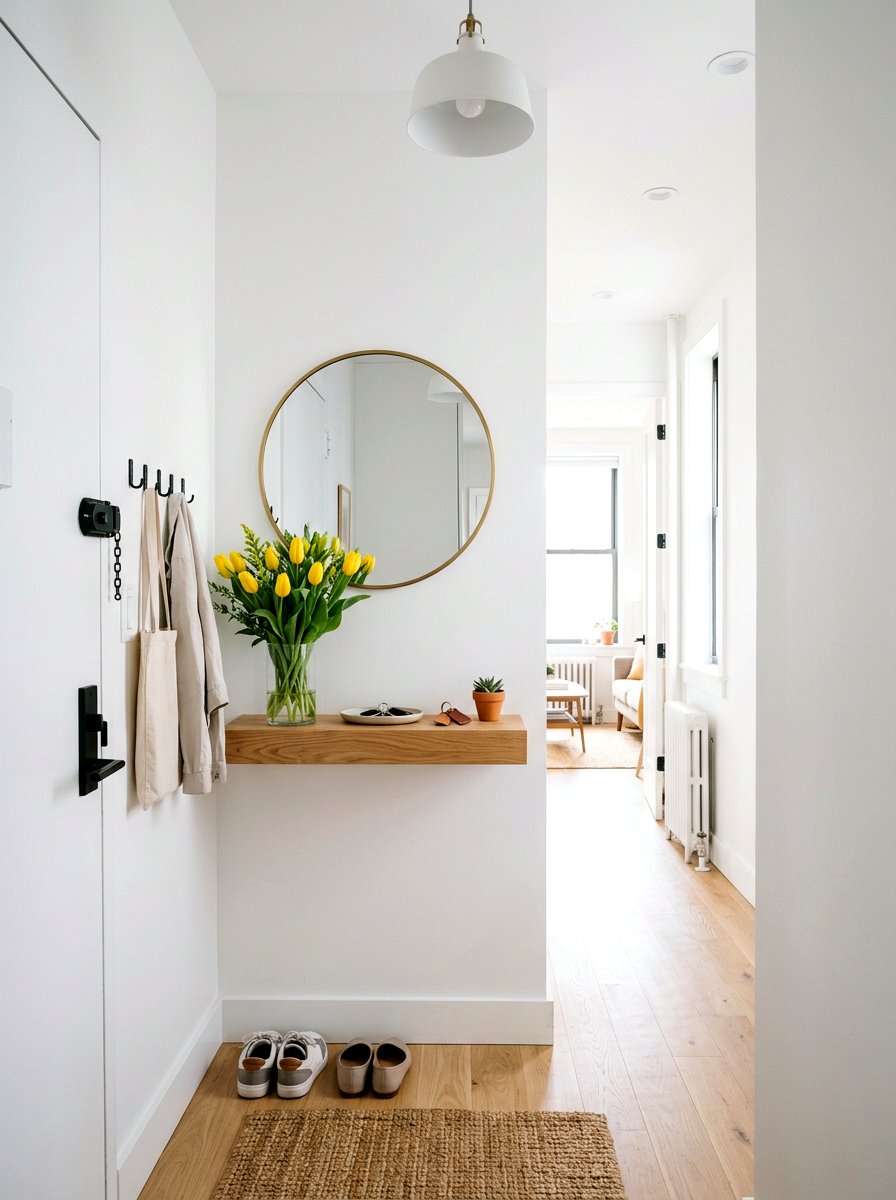 Small Apartment Foyer - 25 Spring Foyer Table Decor Ideas