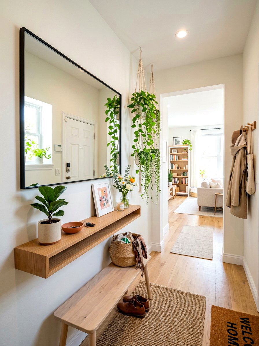 Small Apartment Spring Foyer - 25 Spring Lobby Decor Ideas