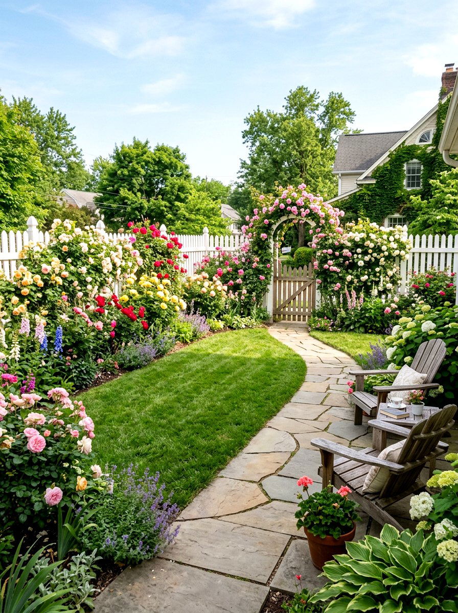 Small Backyard Rose Garden - 25 Spring Rose Garden Ideas