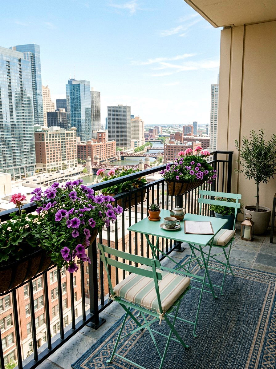 Small Balcony Bistro - 25 Spring Al Fresco Dining Ideas