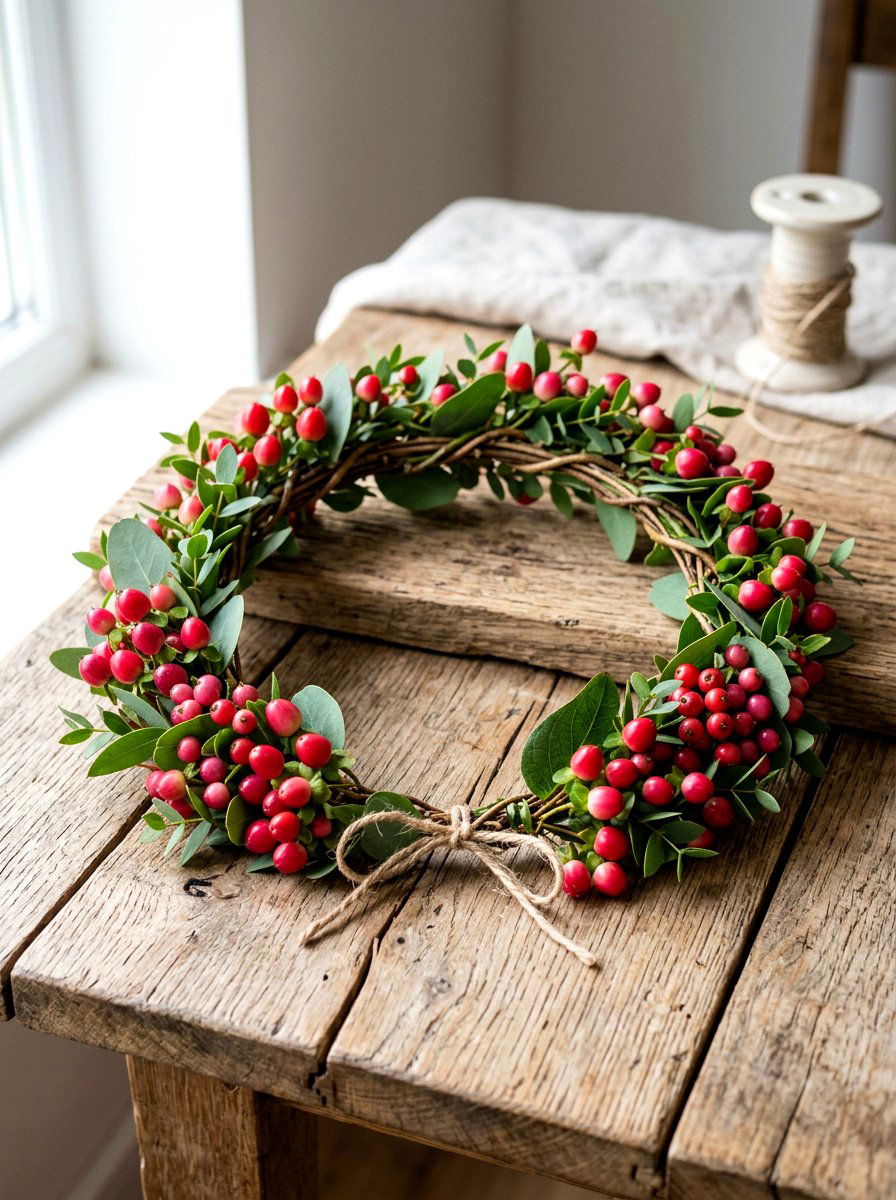 Small Berry Hair Wreath - 25 Spring Hair Wreath Ideas