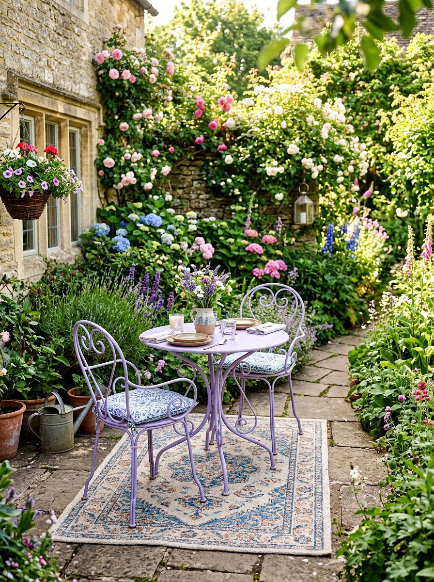 Small Bistro Set - 25 Spring Outdoor Dining Decor Ideas