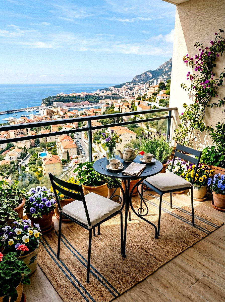 Small Bistro Set - 25 Spring Balcony Decor Ideas