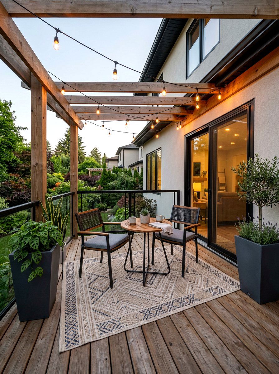 Small Deck Seating Area - 25 Spring Deck Decor Ideas