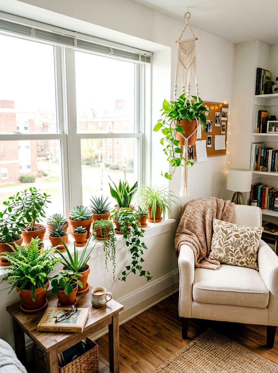 Small Indoor Plants - 25 Spring Dorm Room Decor Ideas