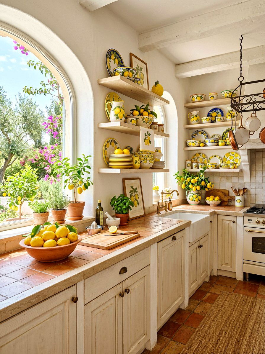 Small Kitchen Open Shelf Spring Organization - 25 Spring Open Kitchen Shelf Ideas