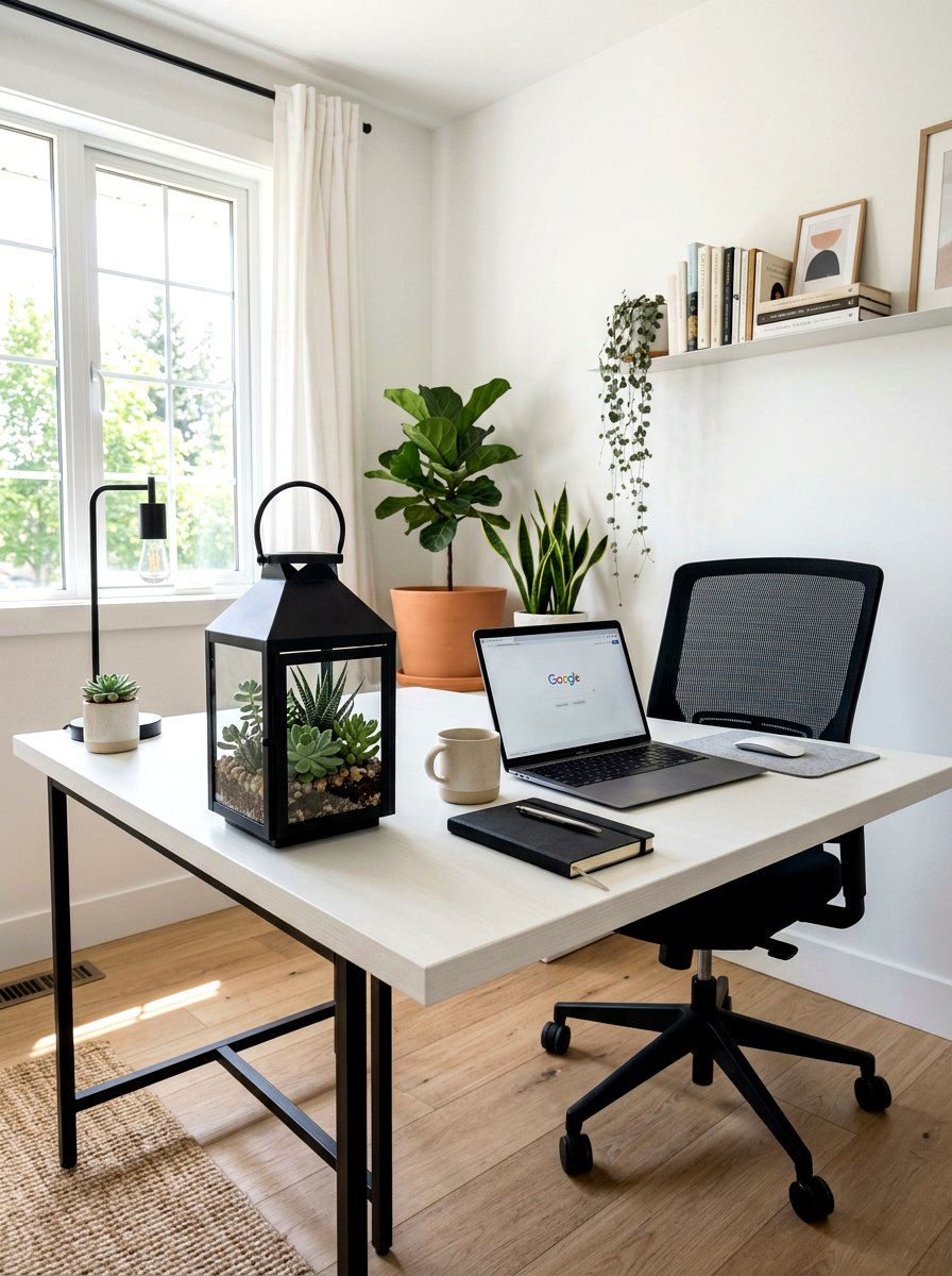 Small Lantern With Succulents - 25 Spring Lantern Centerpiece Ideas