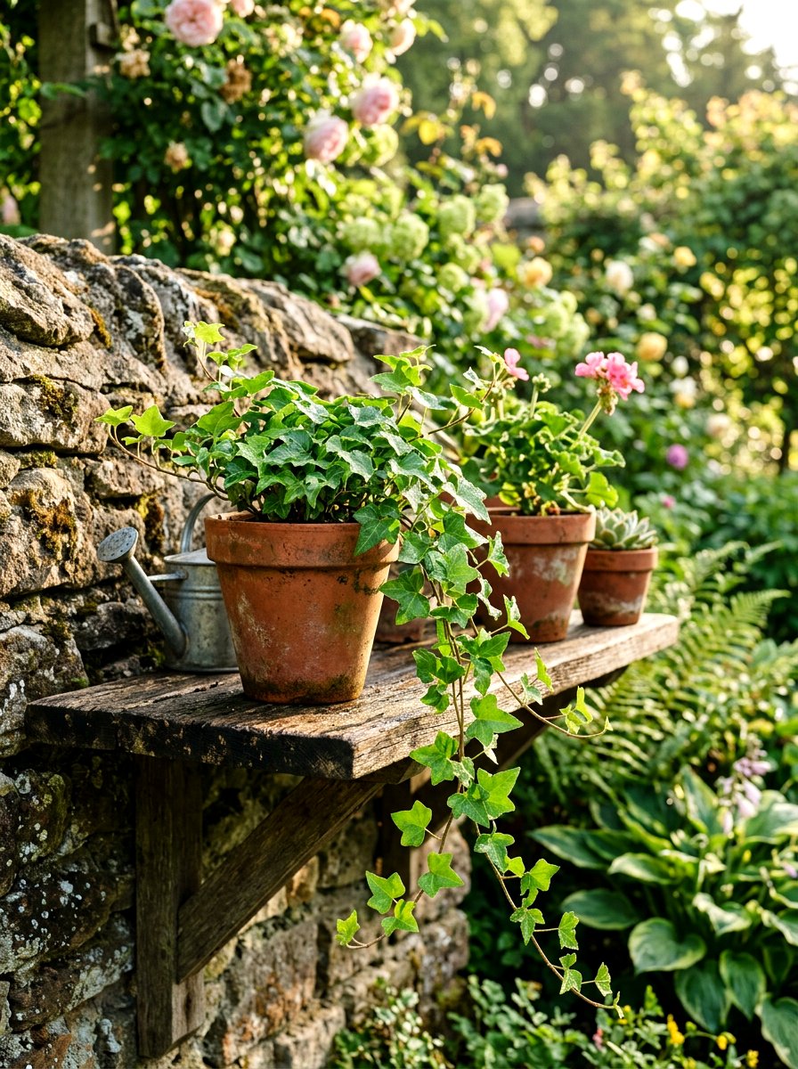 Small Potted Plant - 25 Spring Bookshelf Styling Ideas