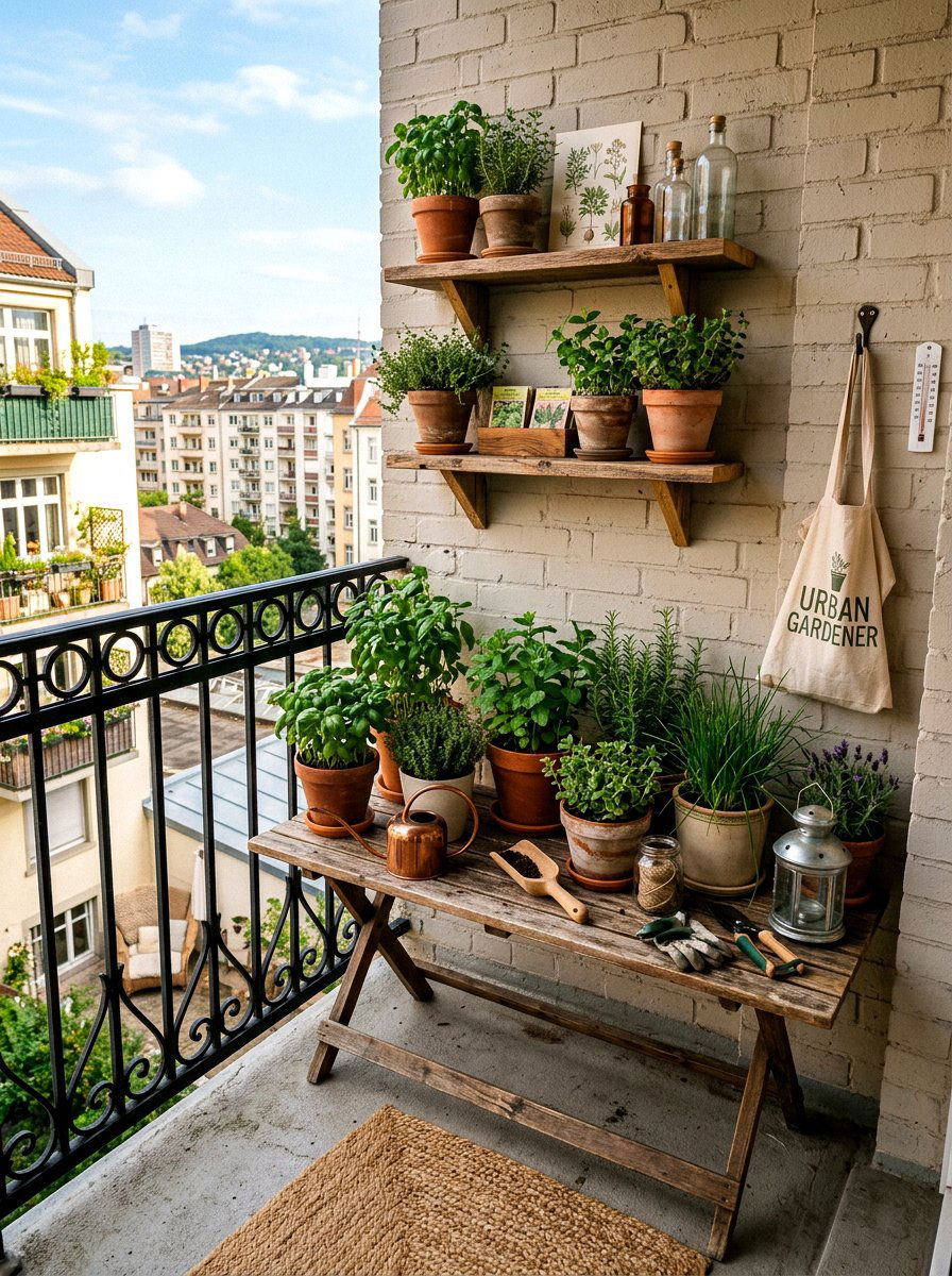 Small Space Potting Corner - 25 Spring Potting Station Decor Ideas