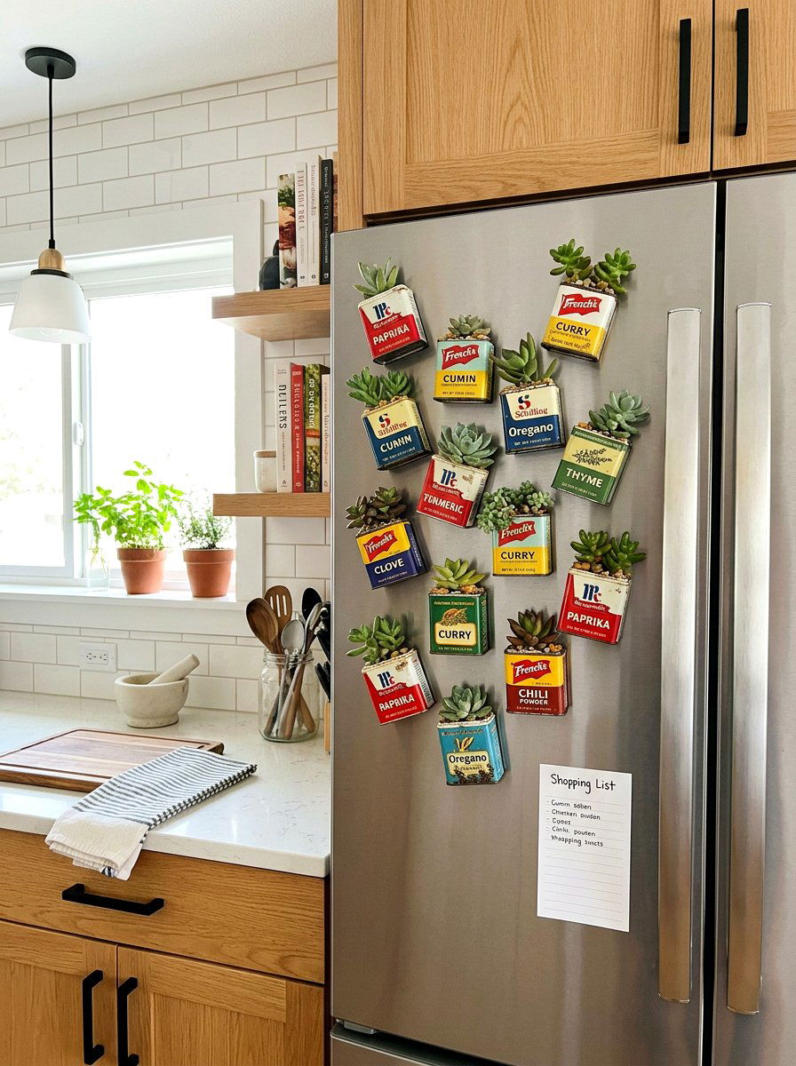 Small Spice Tin - 25 Spring Repurposed Decor Ideas