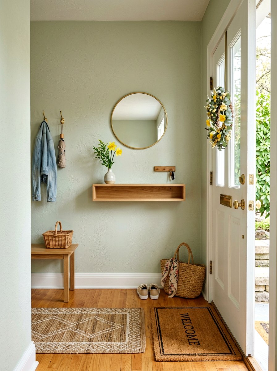 Small Spring Entryway - 25 Spring Entryway Table Decor Ideas