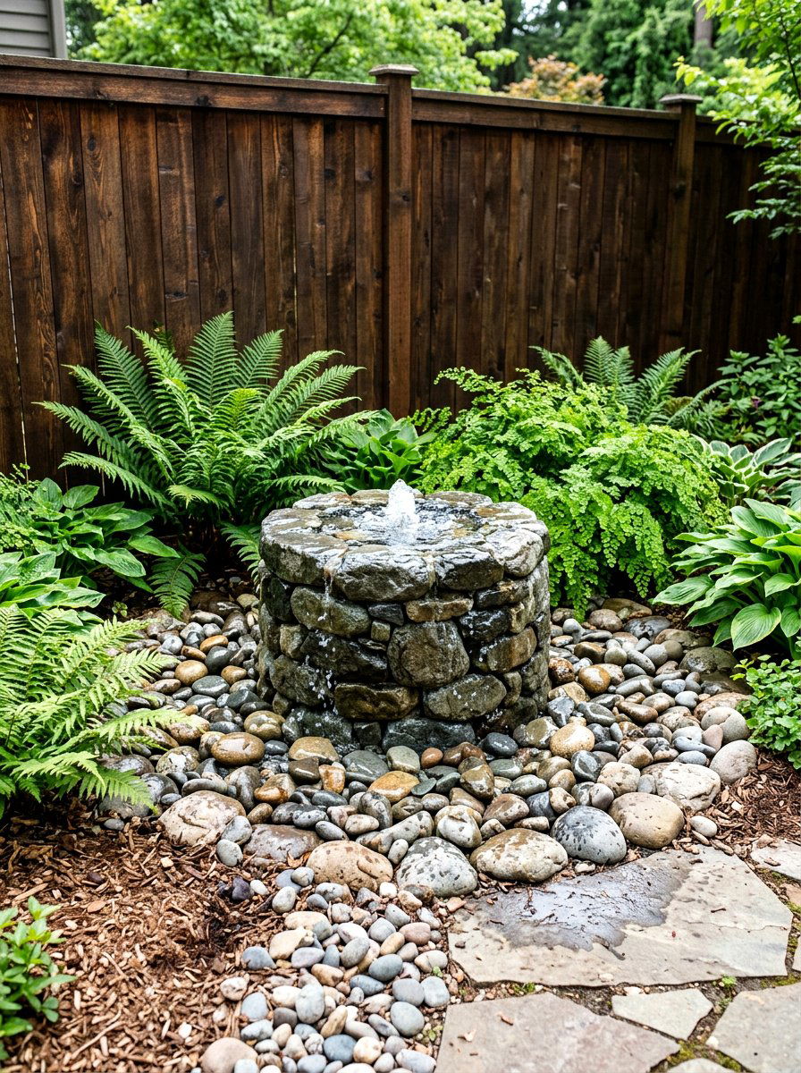 Small Water Feature - 25 Spring Side Yard Decor Ideas