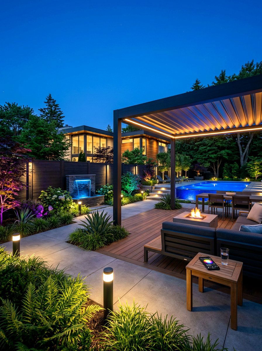 Smart Outdoor Lighting System - 25 Spring Outdoor Lighting Ideas