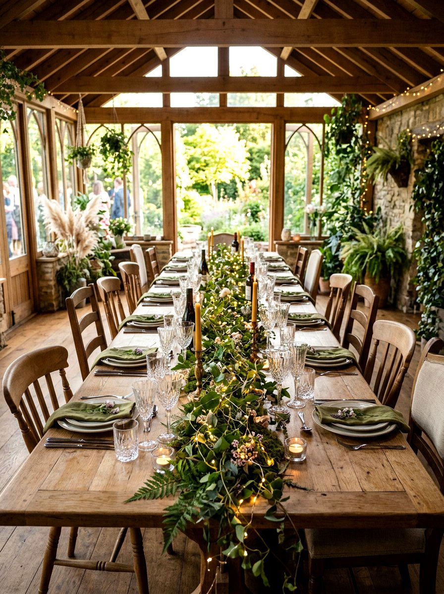 Smilax Vine Runner - 25 Spring Greenery Centerpiece Ideas