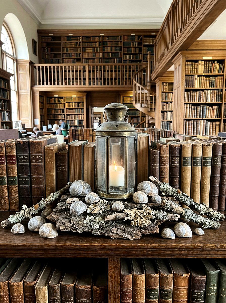 Snail Shells And Lichen - 25 Spring Lantern Filler Ideas