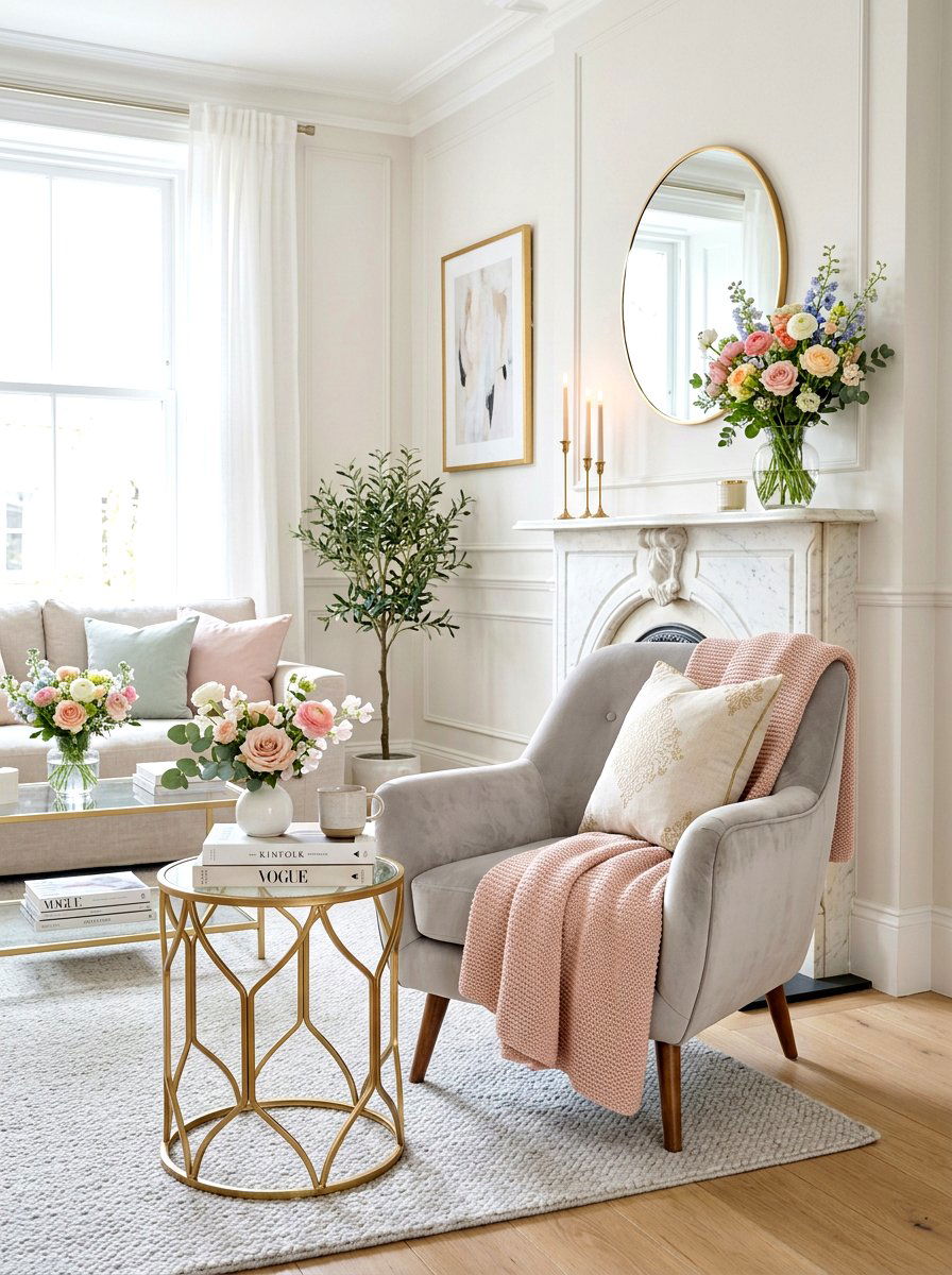 Soft Blush Pink Throw - 25 Spring Linen Throw Ideas
