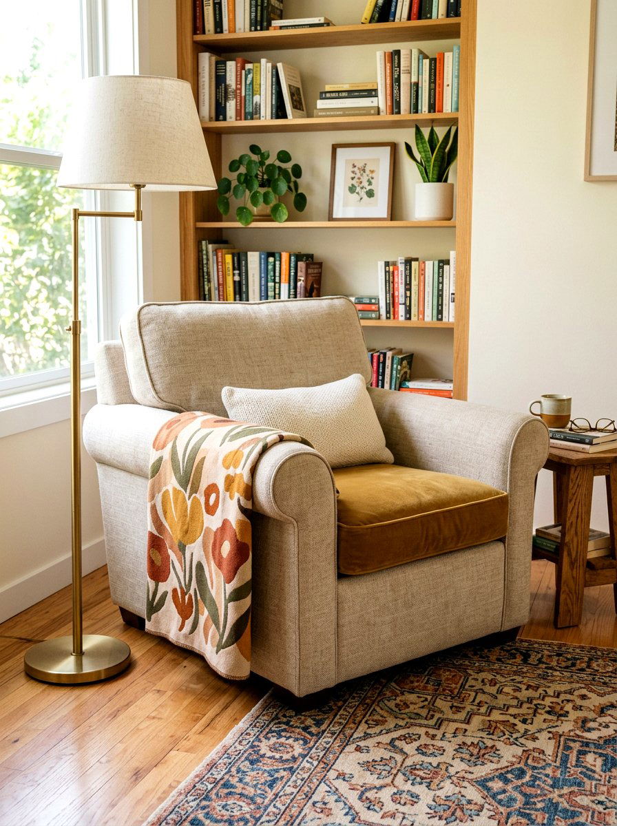 Soft Floral Throw Blanket - 25 Spring Abstract Floral Decor Ideas