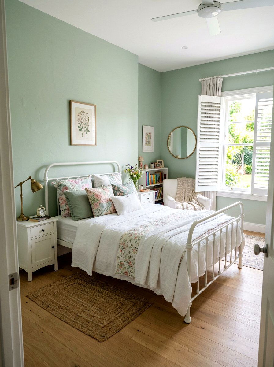 Soft Green Paint - 25 Spring Girl Room Decor Ideas