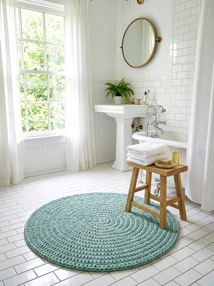 Soft Knit Rug - 25 Spring Knit Decor Ideas