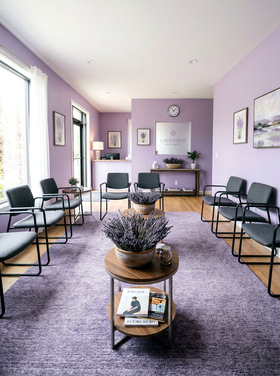 Soft Lavender Decor - 25 Spring Waiting Room Decor Ideas